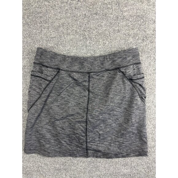 Athleta Excursion Outdoor Skort Women's LT Charcoal Gray Pull On Pockets - Picture 5 of 6